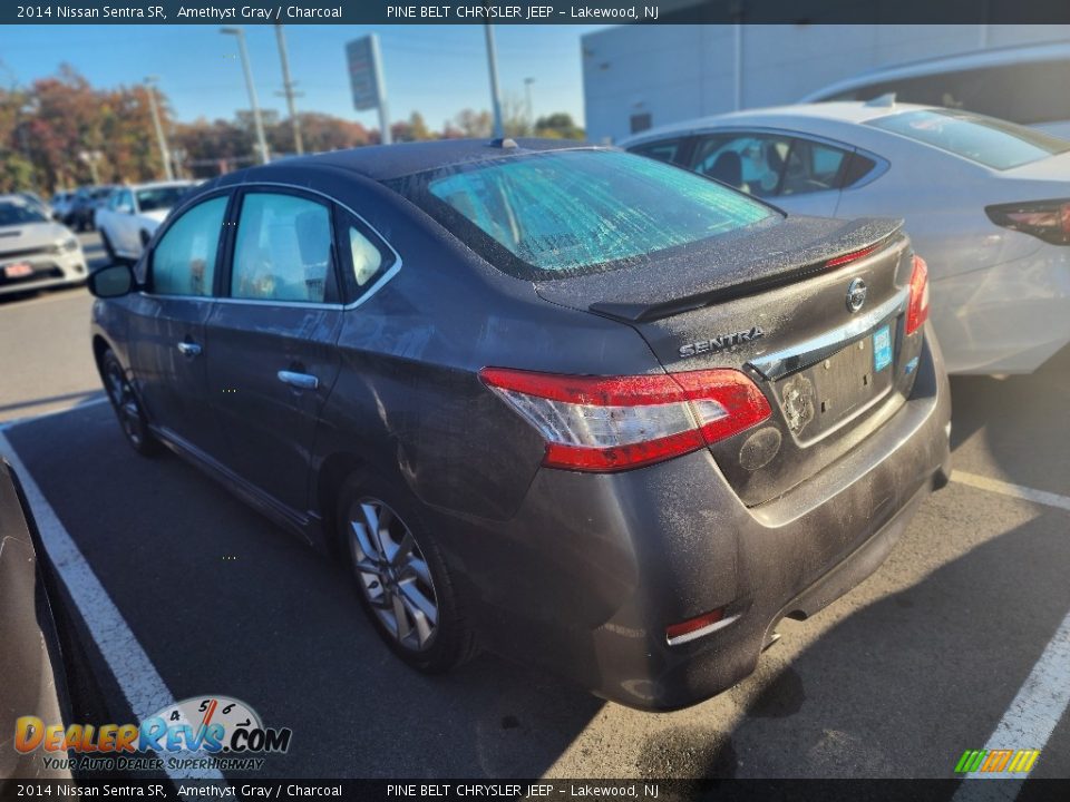 2014 Nissan Sentra SR Amethyst Gray / Charcoal Photo #7