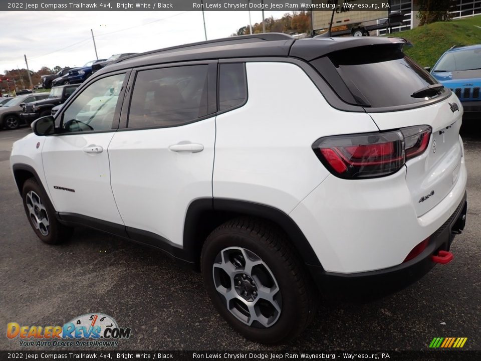 2022 Jeep Compass Trailhawk 4x4 Bright White / Black Photo #3