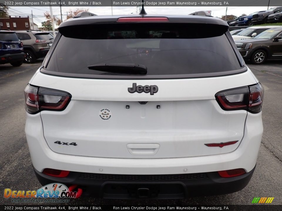 2022 Jeep Compass Trailhawk 4x4 Bright White / Black Photo #4