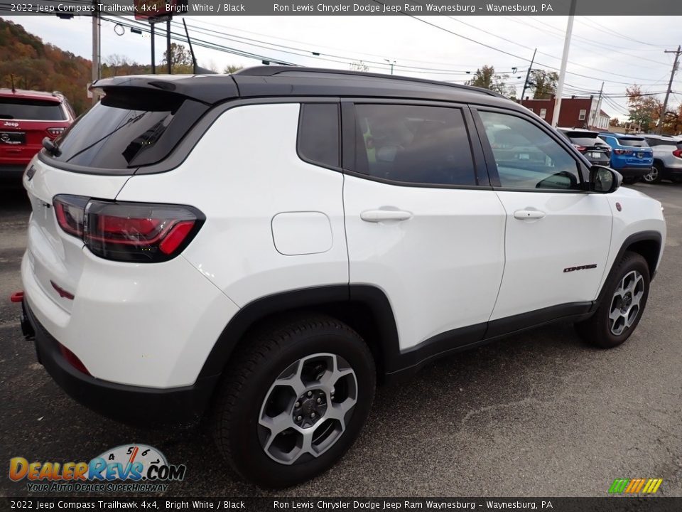 2022 Jeep Compass Trailhawk 4x4 Bright White / Black Photo #6