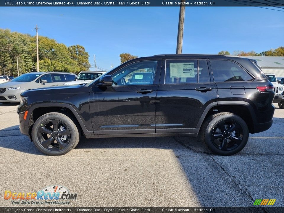 2023 Jeep Grand Cherokee Limited 4x4 Diamond Black Crystal Pearl / Global Black Photo #8
