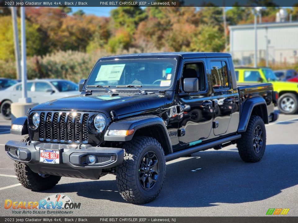 2023 Jeep Gladiator Willys 4x4 Black / Black Photo #1