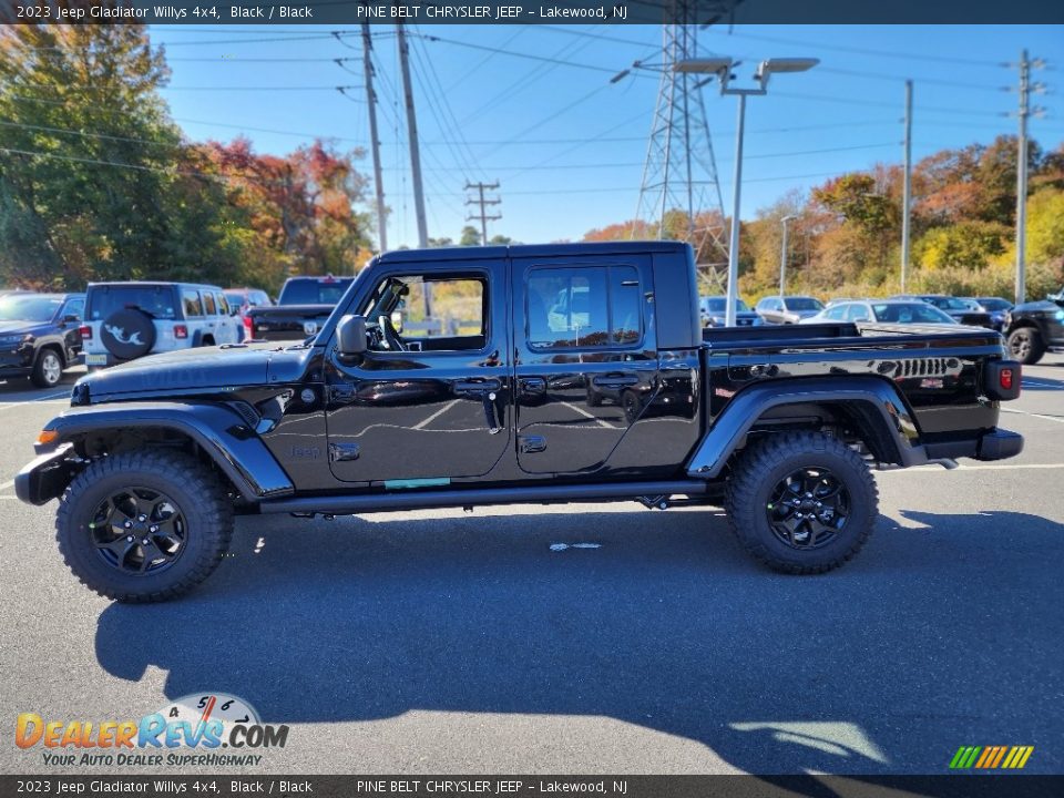 2023 Jeep Gladiator Willys 4x4 Black / Black Photo #3