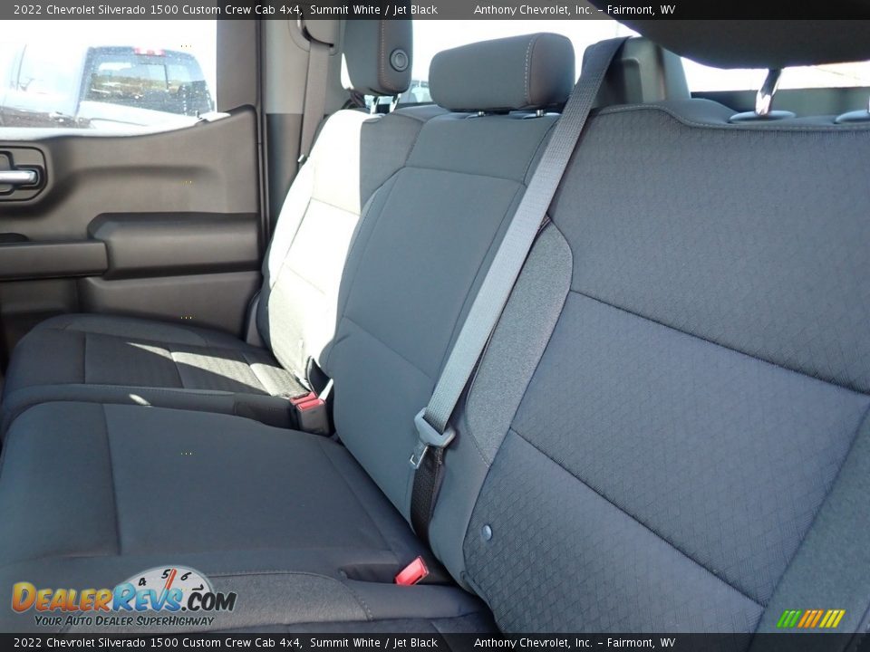 2022 Chevrolet Silverado 1500 Custom Crew Cab 4x4 Summit White / Jet Black Photo #11