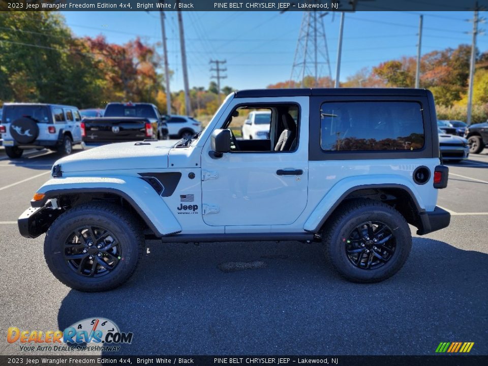 2023 Jeep Wrangler Freedom Edition 4x4 Bright White / Black Photo #3