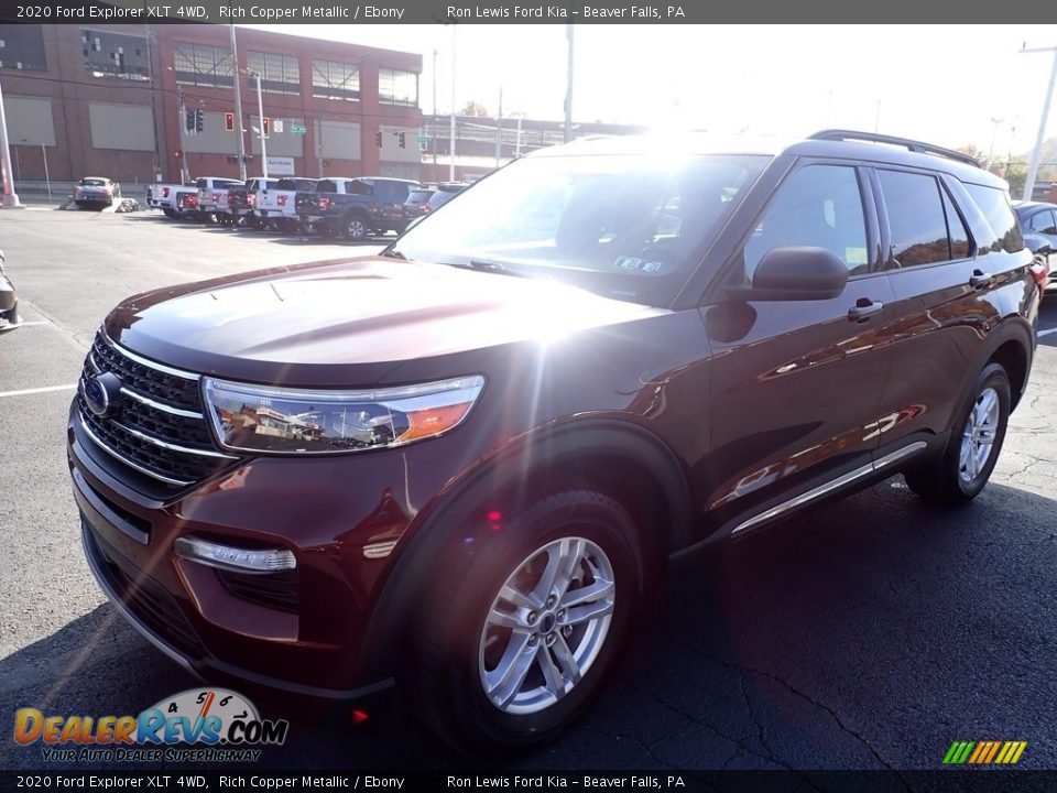 2020 Ford Explorer XLT 4WD Rich Copper Metallic / Ebony Photo #4