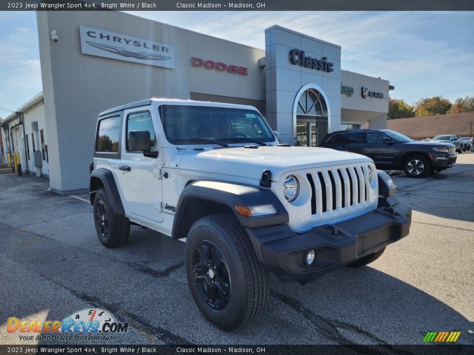 2023 Jeep Wrangler Sport 4x4 Bright White / Black Photo #1