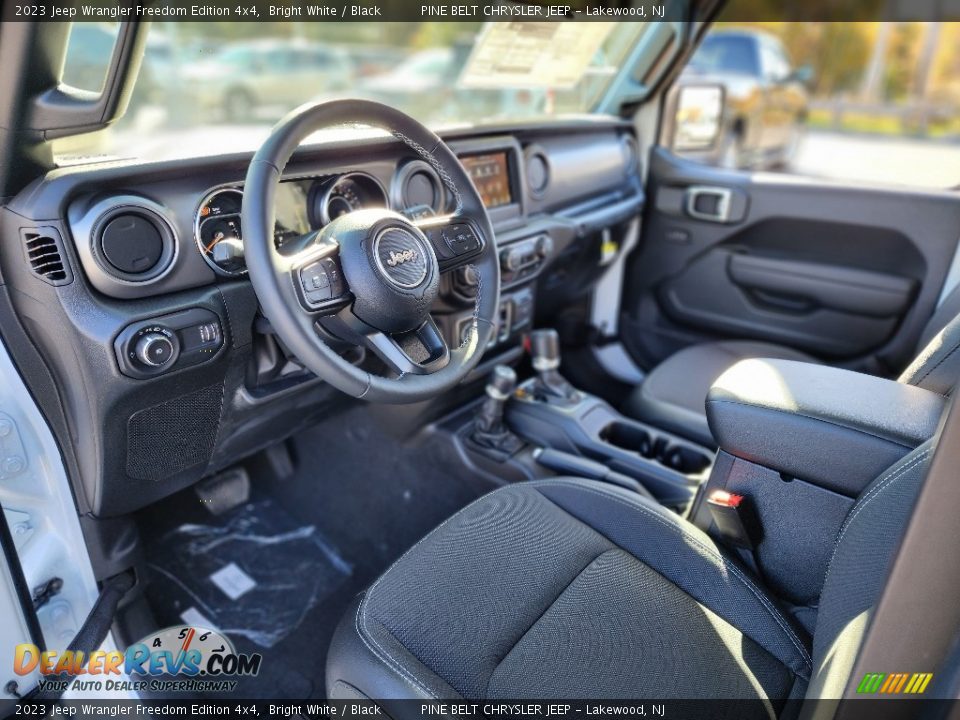 Black Interior - 2023 Jeep Wrangler Freedom Edition 4x4 Photo #8