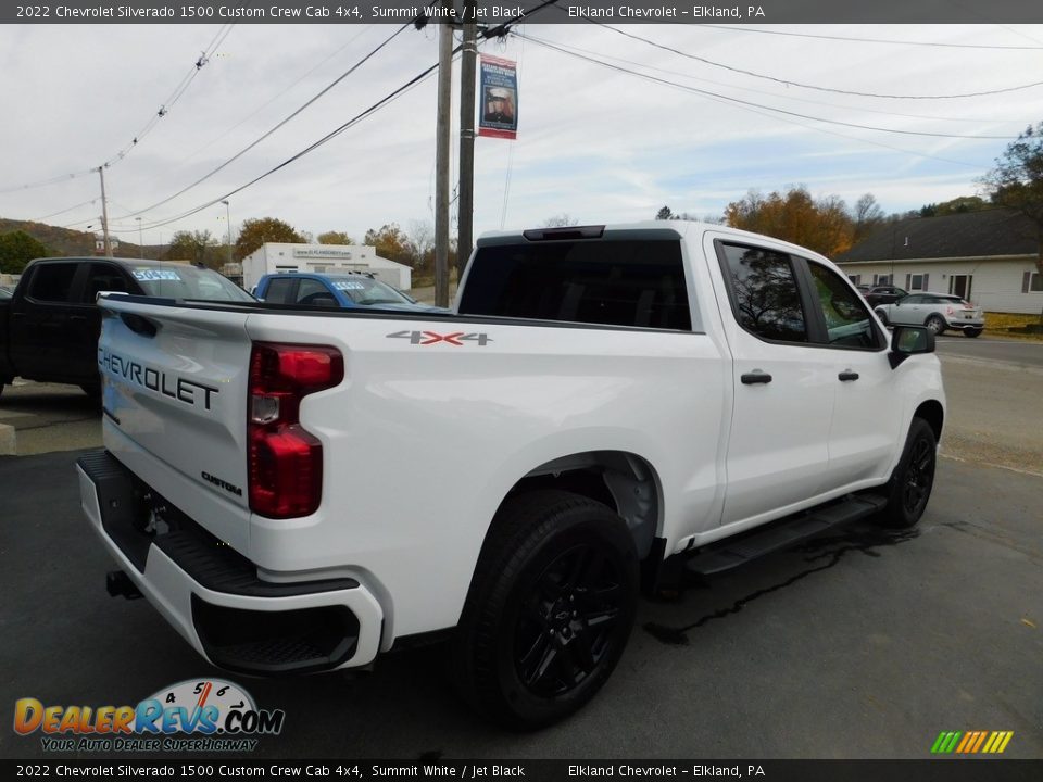 2022 Chevrolet Silverado 1500 Custom Crew Cab 4x4 Summit White / Jet Black Photo #9