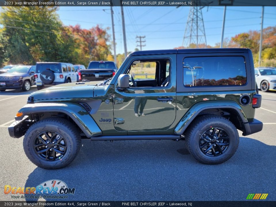 2023 Jeep Wrangler Freedom Edition 4x4 Sarge Green / Black Photo #3