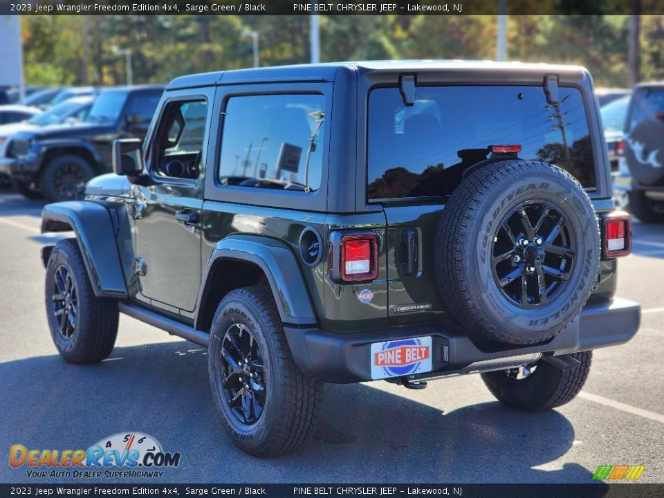 2023 Jeep Wrangler Freedom Edition 4x4 Sarge Green / Black Photo #4