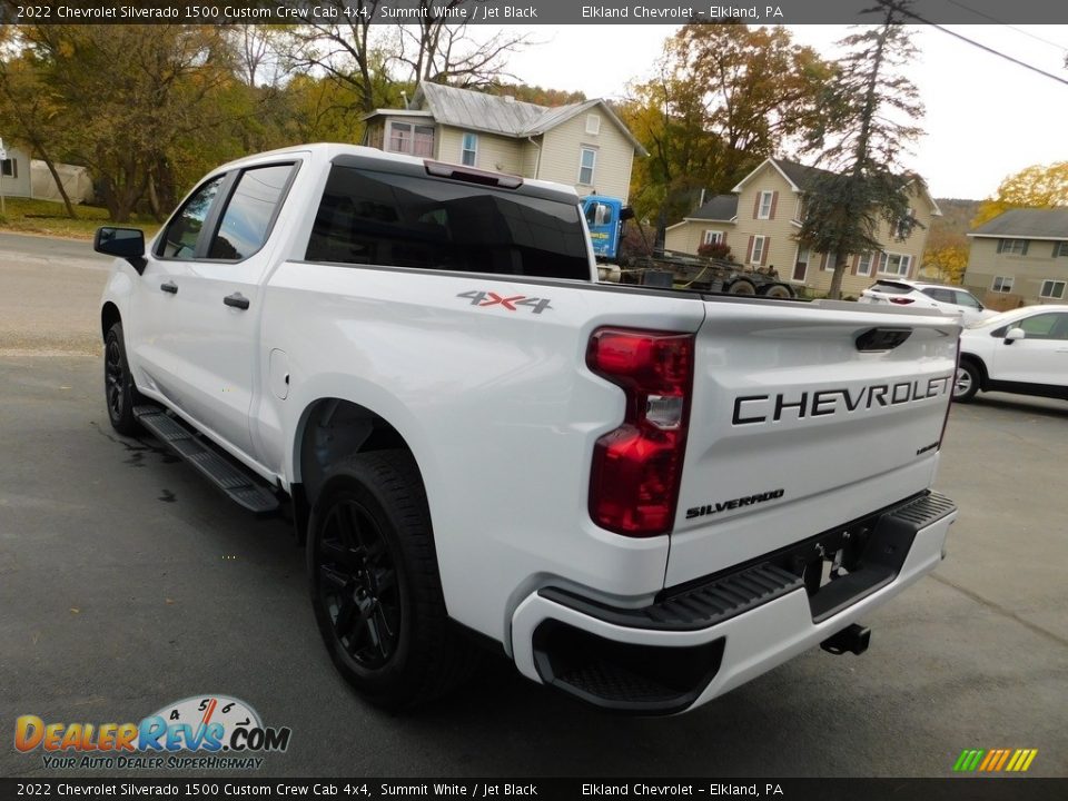 2022 Chevrolet Silverado 1500 Custom Crew Cab 4x4 Summit White / Jet Black Photo #11
