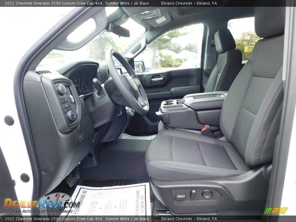 2022 Chevrolet Silverado 1500 Custom Crew Cab 4x4 Summit White / Jet Black Photo #20