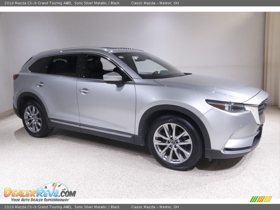 2019 Mazda CX-9 Grand Touring AWD Sonic Silver Metallic / Black Photo #1