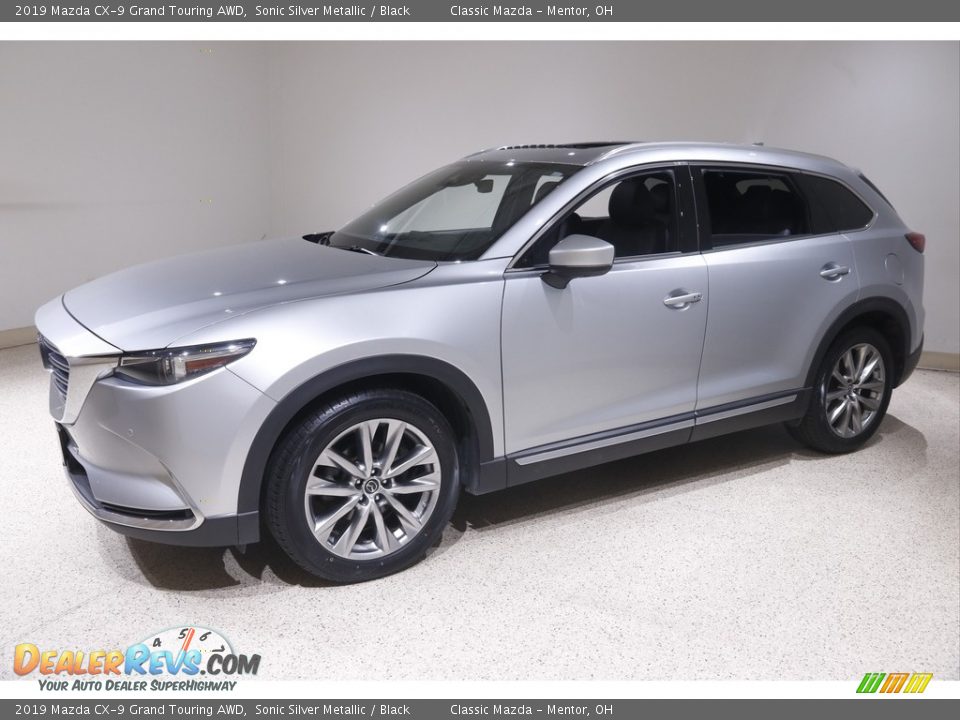 2019 Mazda CX-9 Grand Touring AWD Sonic Silver Metallic / Black Photo #3