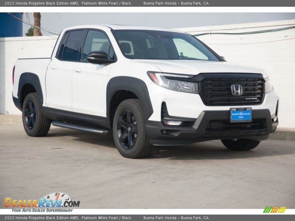 2023 Honda Ridgeline Black Edition AWD Platinum White Pearl / Black Photo #1