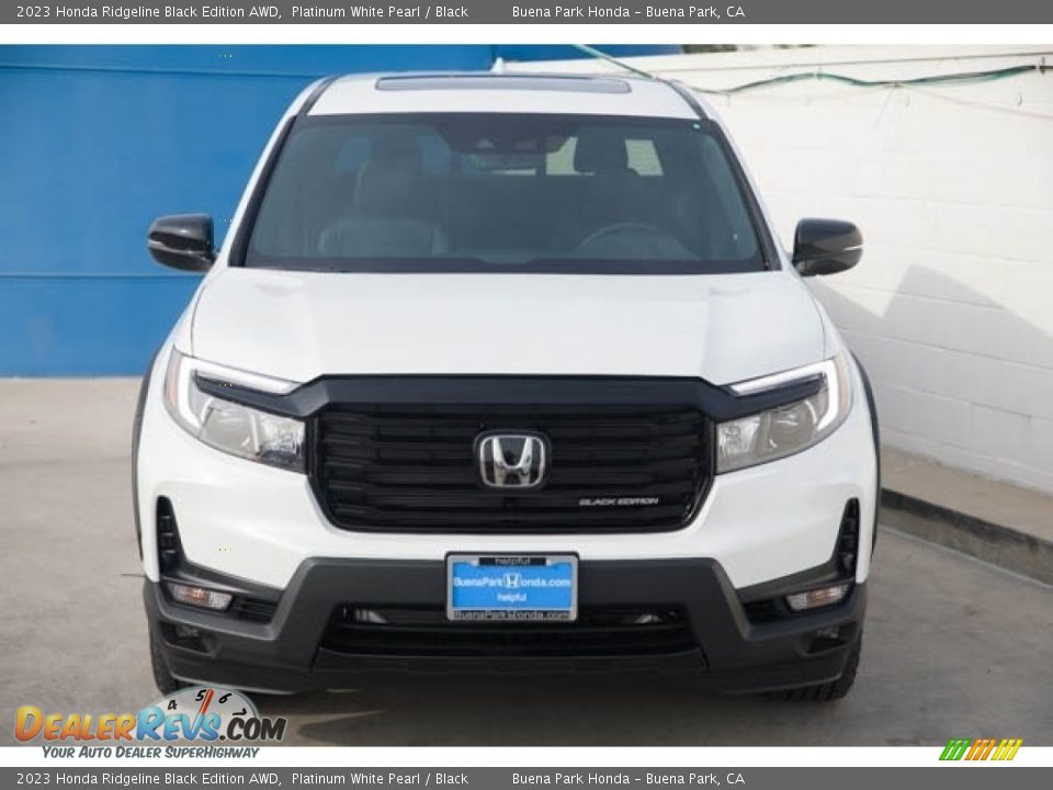 2023 Honda Ridgeline Black Edition AWD Platinum White Pearl / Black Photo #3