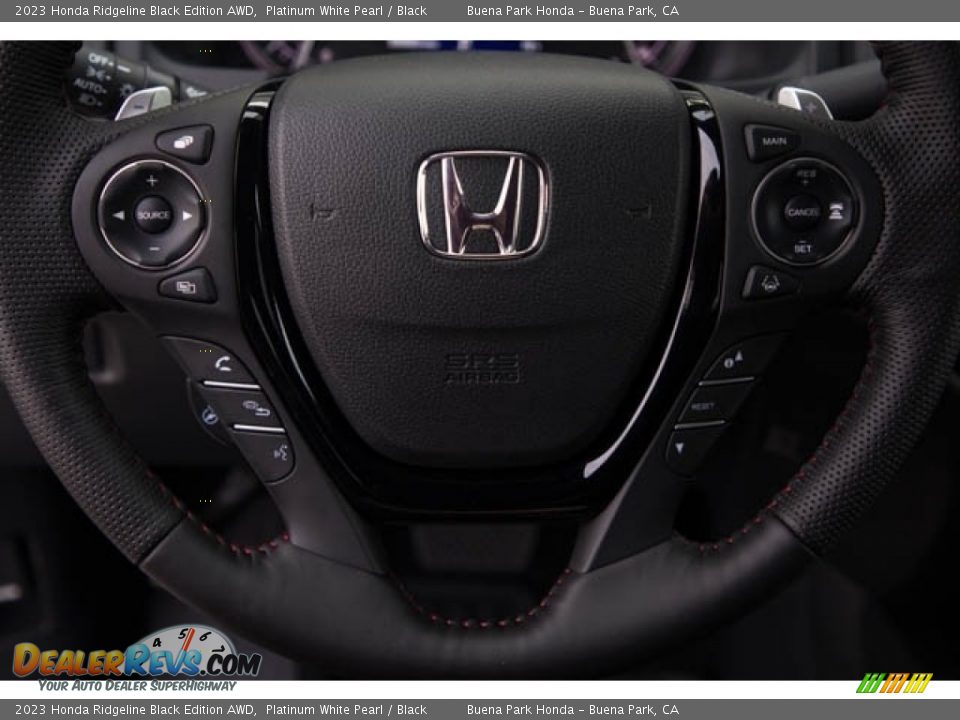 2023 Honda Ridgeline Black Edition AWD Platinum White Pearl / Black Photo #21