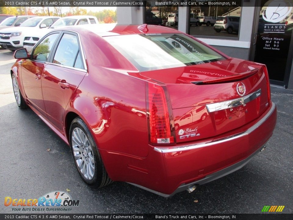 2013 Cadillac CTS 4 3.6 AWD Sedan Crystal Red Tintcoat / Cashmere/Cocoa Photo #3