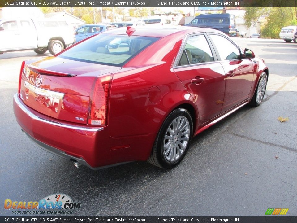 2013 Cadillac CTS 4 3.6 AWD Sedan Crystal Red Tintcoat / Cashmere/Cocoa Photo #4