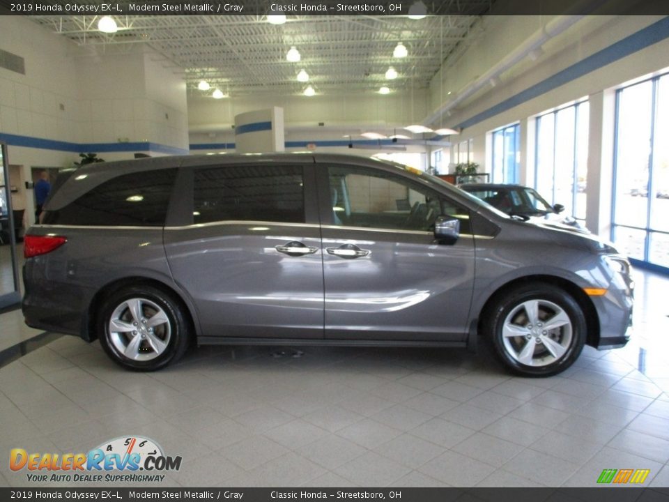 2019 Honda Odyssey EX-L Modern Steel Metallic / Gray Photo #4