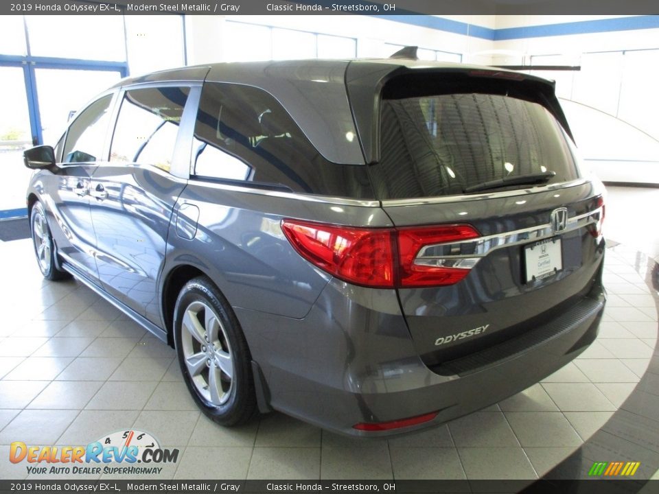 2019 Honda Odyssey EX-L Modern Steel Metallic / Gray Photo #9