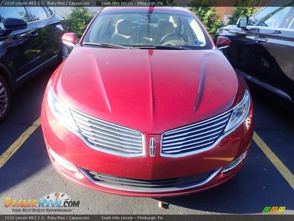 2016 Lincoln MKZ 2.0 Ruby Red / Cappuccino Photo #3