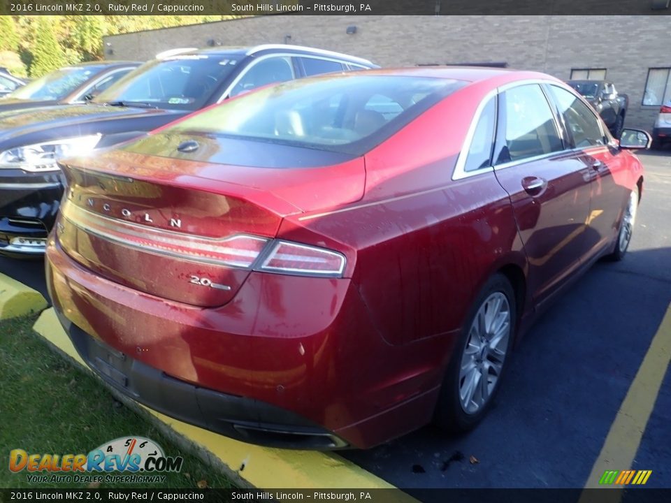 2016 Lincoln MKZ 2.0 Ruby Red / Cappuccino Photo #5