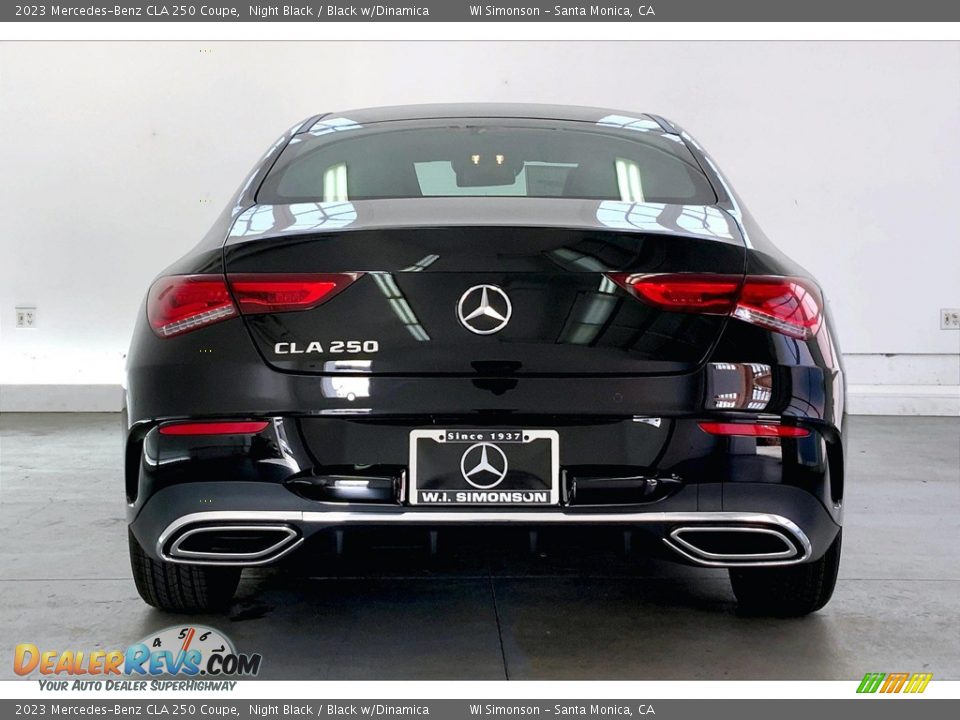 2023 Mercedes-Benz CLA 250 Coupe Night Black / Black w/Dinamica Photo #3