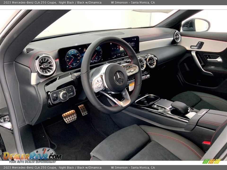 Black w/Dinamica Interior - 2023 Mercedes-Benz CLA 250 Coupe Photo #4