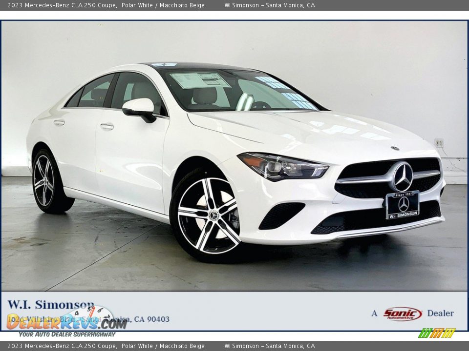 2023 Mercedes-Benz CLA 250 Coupe Polar White / Macchiato Beige Photo #1