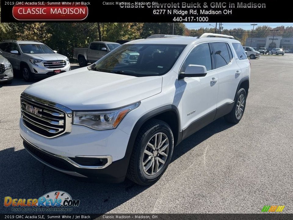 2019 GMC Acadia SLE Summit White / Jet Black Photo #1