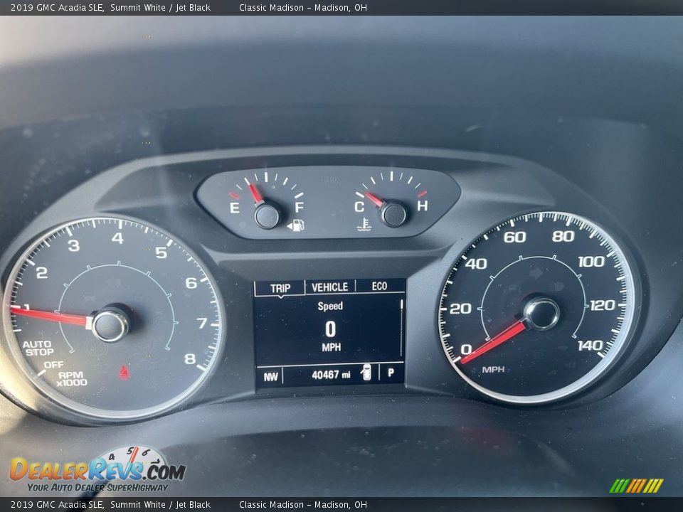 2019 GMC Acadia SLE Summit White / Jet Black Photo #10