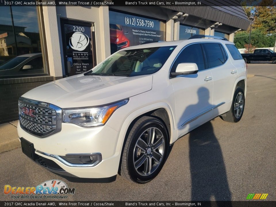 2017 GMC Acadia Denali AWD White Frost Tricoat / Cocoa/Shale Photo #2