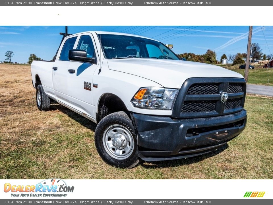 2014 Ram 2500 Tradesman Crew Cab 4x4 Bright White / Black/Diesel Gray Photo #1