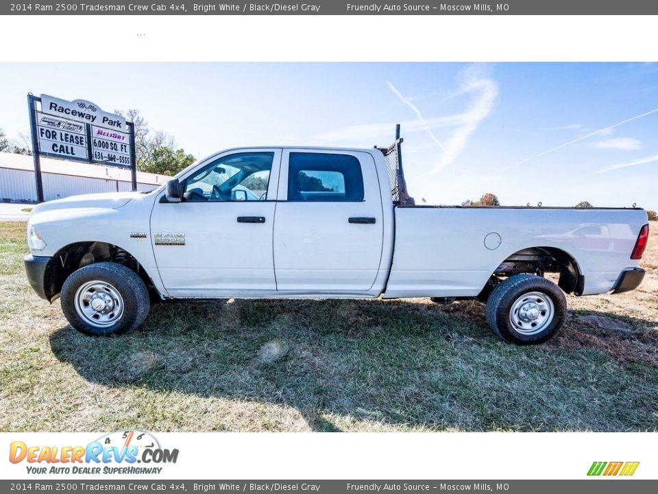 2014 Ram 2500 Tradesman Crew Cab 4x4 Bright White / Black/Diesel Gray Photo #7