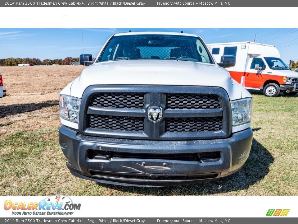 2014 Ram 2500 Tradesman Crew Cab 4x4 Bright White / Black/Diesel Gray Photo #9