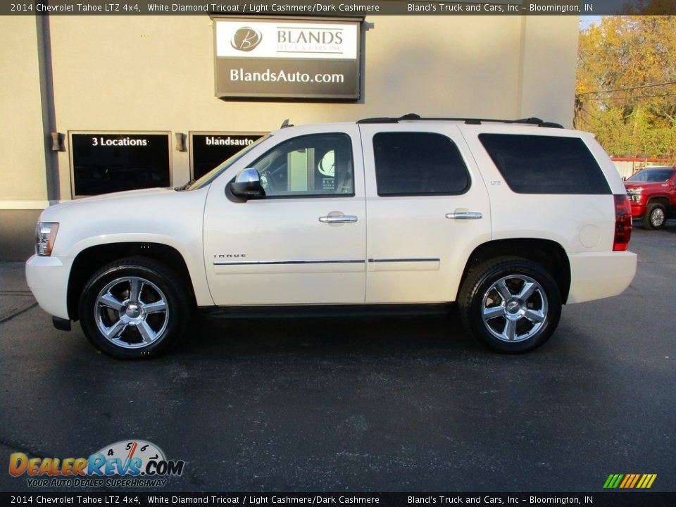 2014 Chevrolet Tahoe LTZ 4x4 White Diamond Tricoat / Light Cashmere/Dark Cashmere Photo #1