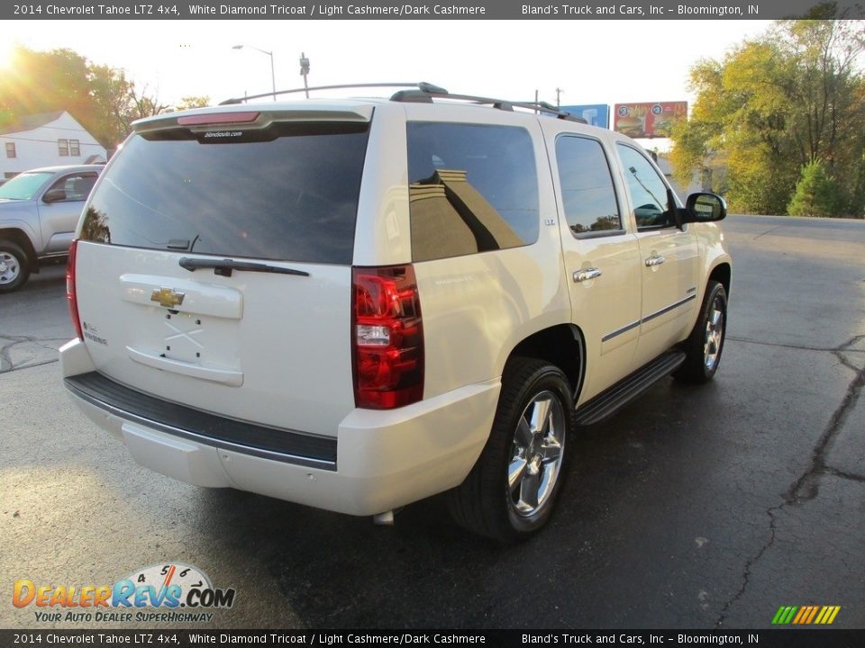 2014 Chevrolet Tahoe LTZ 4x4 White Diamond Tricoat / Light Cashmere/Dark Cashmere Photo #4