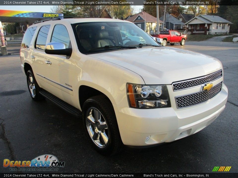 2014 Chevrolet Tahoe LTZ 4x4 White Diamond Tricoat / Light Cashmere/Dark Cashmere Photo #5