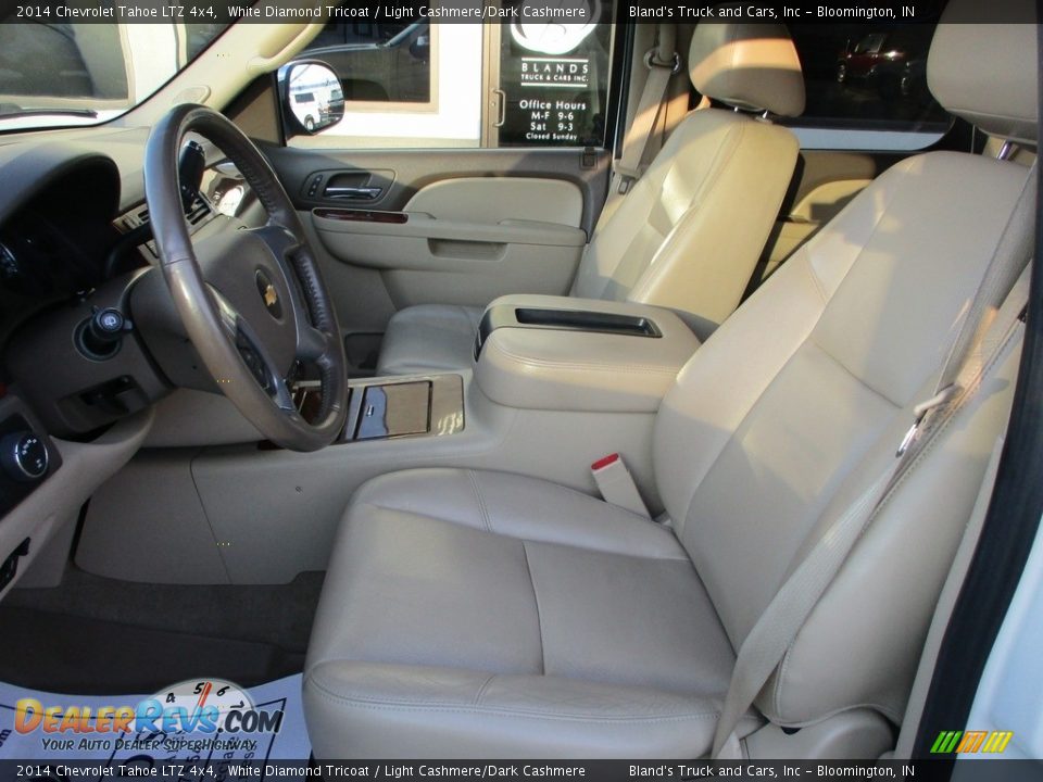 2014 Chevrolet Tahoe LTZ 4x4 White Diamond Tricoat / Light Cashmere/Dark Cashmere Photo #7