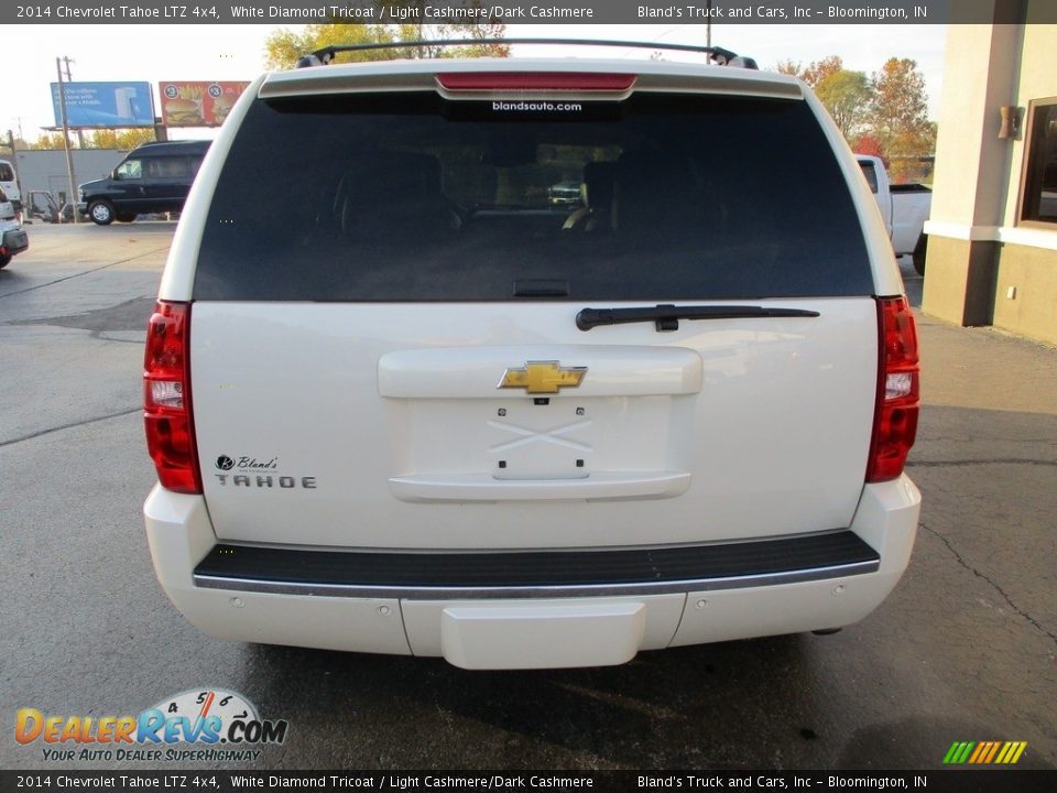 2014 Chevrolet Tahoe LTZ 4x4 White Diamond Tricoat / Light Cashmere/Dark Cashmere Photo #36