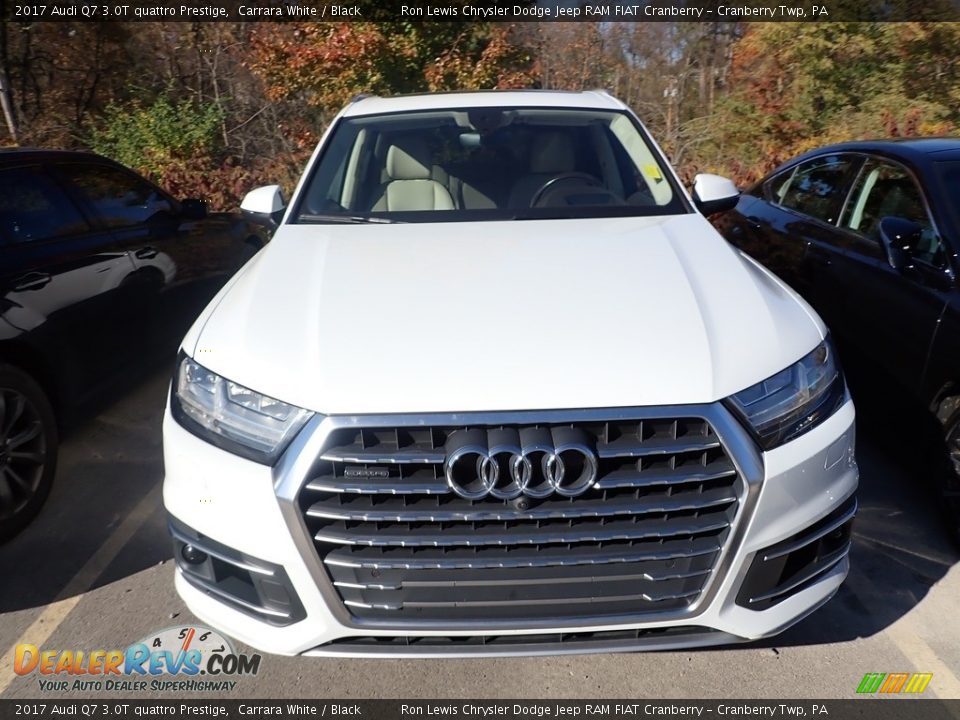 2017 Audi Q7 3.0T quattro Prestige Carrara White / Black Photo #2