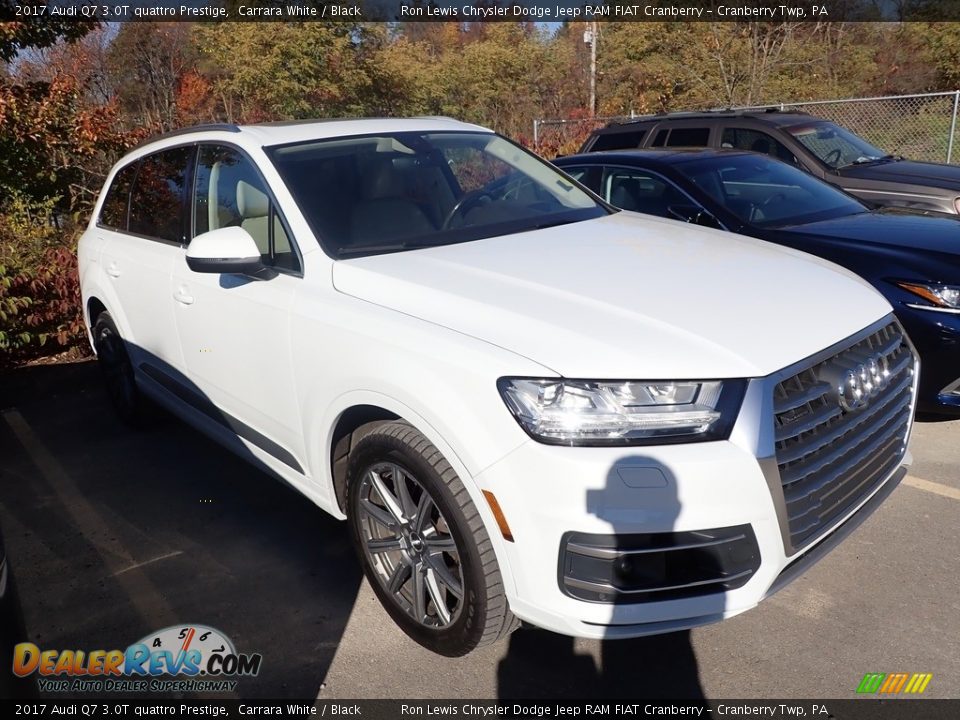 2017 Audi Q7 3.0T quattro Prestige Carrara White / Black Photo #3