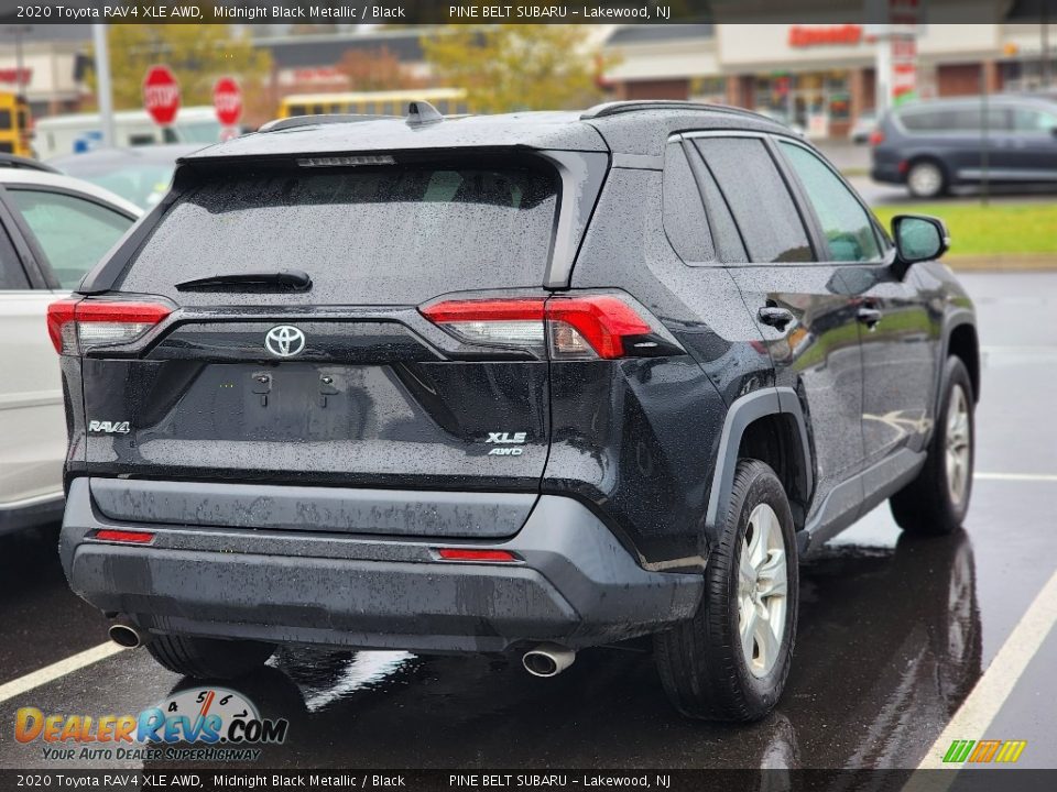 2020 Toyota RAV4 XLE AWD Midnight Black Metallic / Black Photo #6