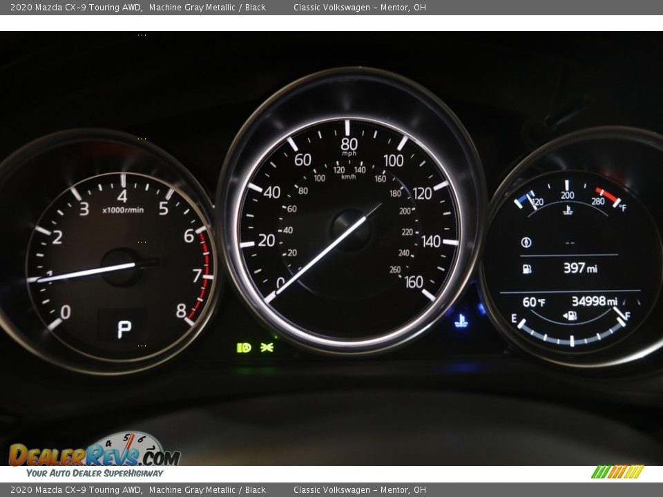 2020 Mazda CX-9 Touring AWD Machine Gray Metallic / Black Photo #8