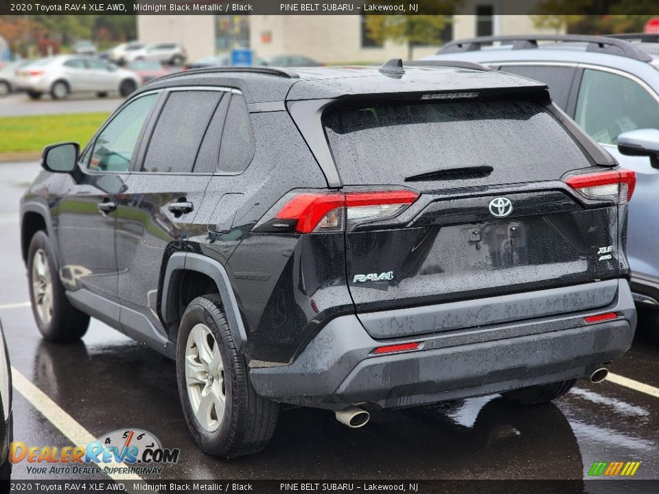 2020 Toyota RAV4 XLE AWD Midnight Black Metallic / Black Photo #8