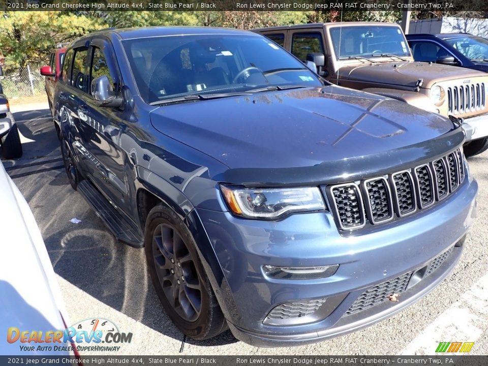 2021 Jeep Grand Cherokee High Altitude 4x4 Slate Blue Pearl / Black Photo #3