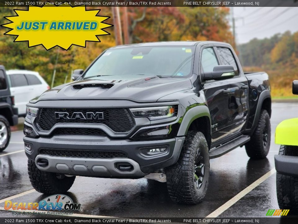 2022 Ram 1500 TRX Crew Cab 4x4 Diamond Black Crystal Pearl / Black/TRX Red Accents Photo #1