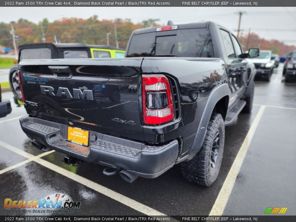 2022 Ram 1500 TRX Crew Cab 4x4 Diamond Black Crystal Pearl / Black/TRX Red Accents Photo #6